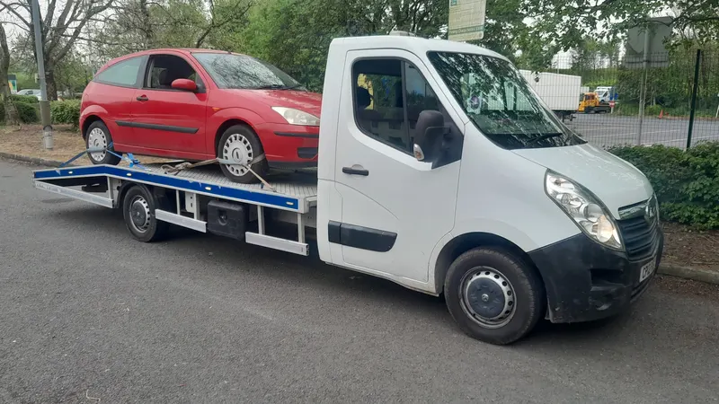 Car collected for scrap near Buckshaw Village